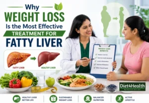 Weight loss treatment for fatty liver disease with expert dietitian consultation, healthy meal planning, liver health improvement, and NAFLD management.