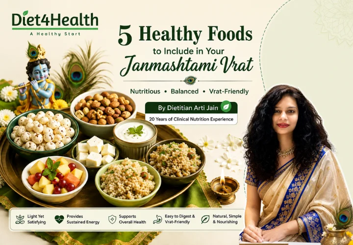 5 healthy foods for Janmashtami Vrat including makhana, nuts, dairy, fruits and vrat-friendly grains